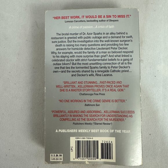 Faye Kellerman Prayers For The Dead Paperback Mystery Novel First Avon 1997 - Picture 2 of 4